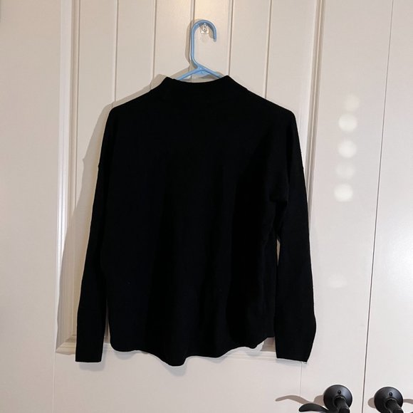 NWT Madewell Ashbury Mock Neck Black Sweater - Picture 8 of 8